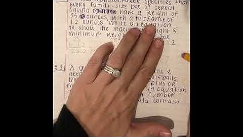 Absolute Value Equations Word Problems