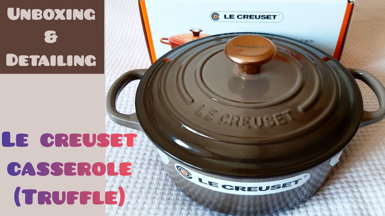LE CREUSET Round Casserole | TRUFFLE | Enamelled Cast Iron 20cm