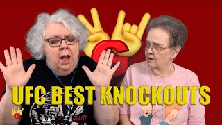 2RG REACTION: WHAT??? UFC BEST KNOCKOUTS - Two Rocking Grannies Reaction!