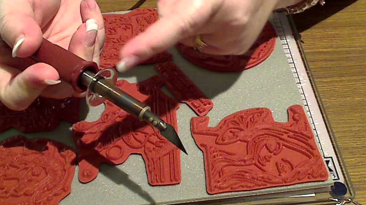 Using EZmount to mount unmounted stamp PLUS Walnut Hollow Hot Knife