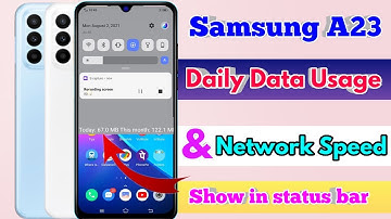 how to show daily data usage in samsung a23 | samsung a23 show daily data usage