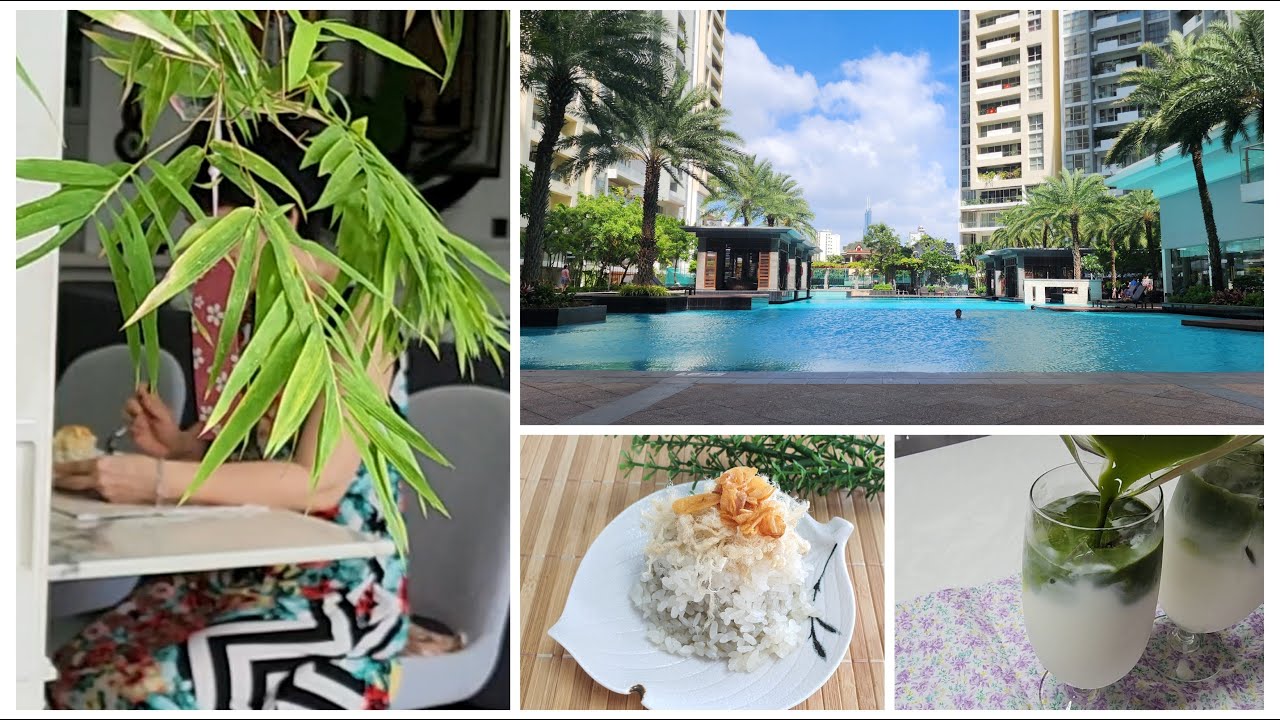 Summer day 🏖: Xoi khuc, matcha latte, asparagus wrapped in smoked bacon ...