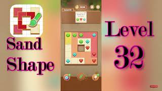 Sand Shape Level 32 Walkthrough 🔶 | Geometric Logic Puzzle Solution | MiniBoss