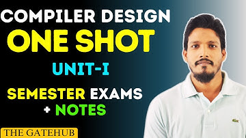 Compiler Design UNIT 1 One Shot || AKTU