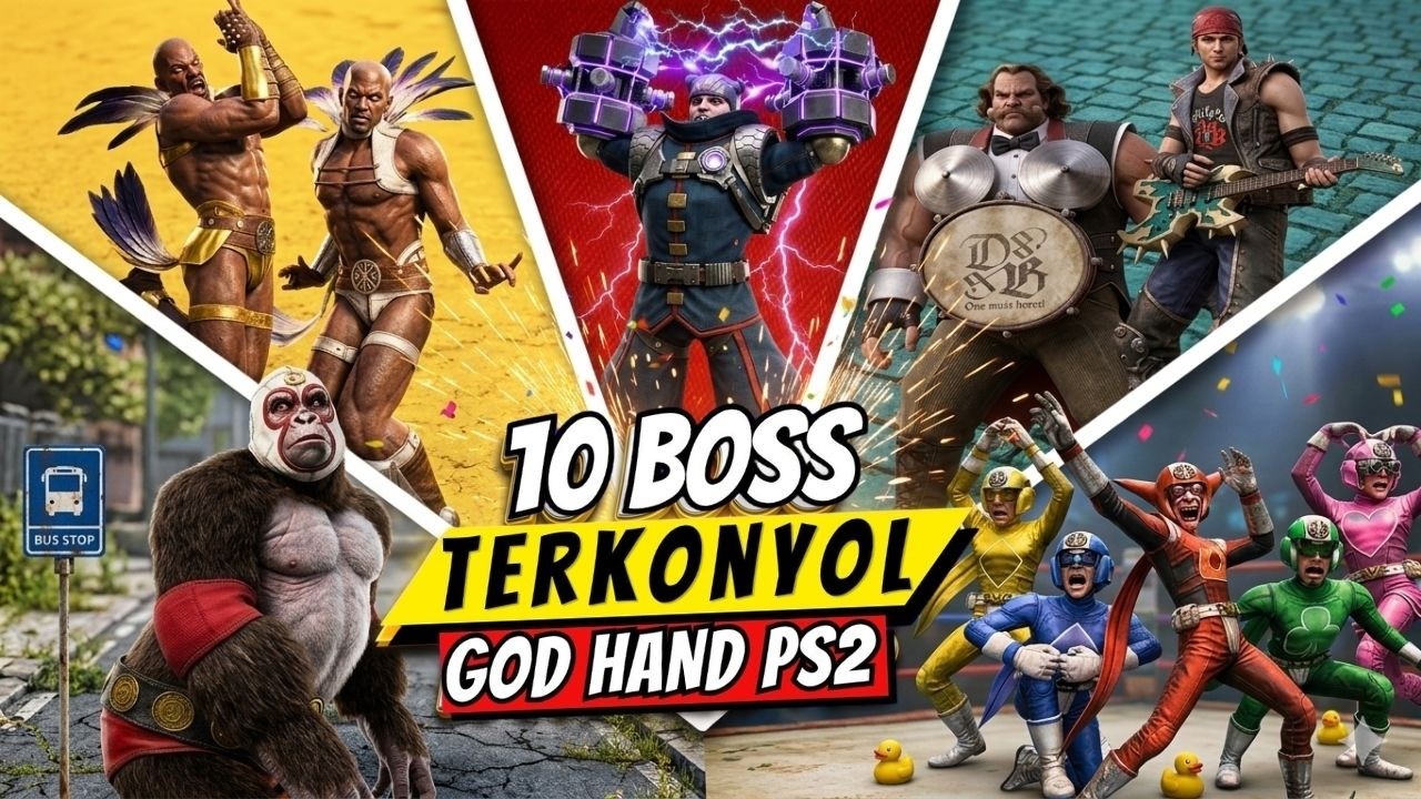 Game Ini Isinya Boss Konyol Semua !! 10 Boss Fight God Hand Terkonyol ...