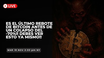 ¿HARÁ FINALMENTE BITCOIN UN REBOTE DE GATO MUERTO? EL ÚLTIMO REBOTE DE BITCOIN ESTÁ POR INICIAR!