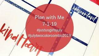 Plan with Me 7-1-19 | Happy Planner Classic