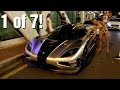 Girl driving a 1360HP Koenigsegg One:1 (revs & accelerations)