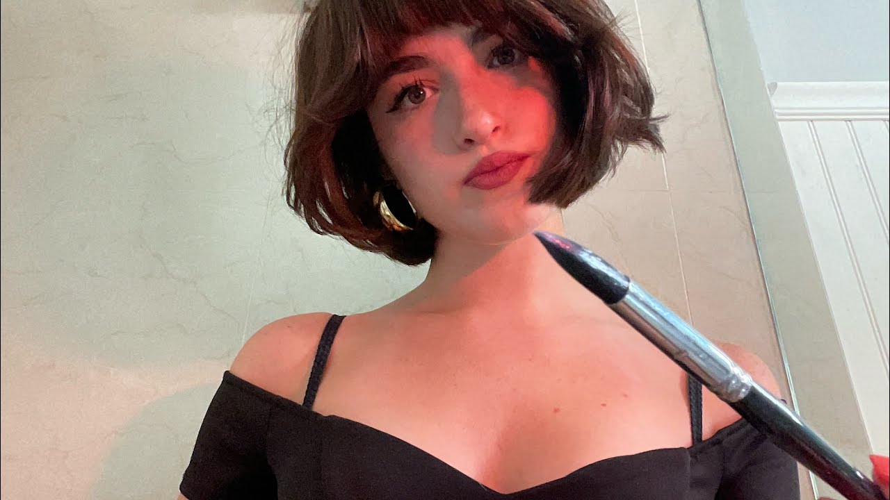 ASMR art girl paints your face 🙃