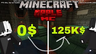 Playing in applemc and making base and getting reward