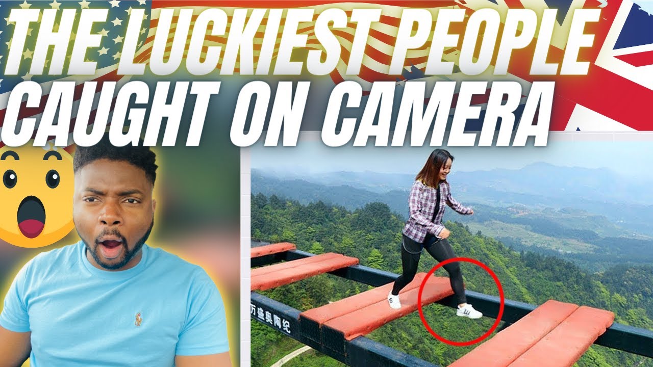 🇬🇧BRIT Reacts To THE LUCKIEST PEOPLE CAUGHT ON CAMERA!