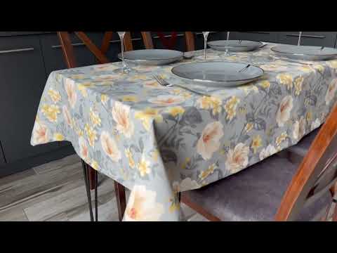 Скатертина тефлонова, водовідштовхувальна, Турецька, WATER PROFF (Під замовлення, або стандартний розмір), видео 1
