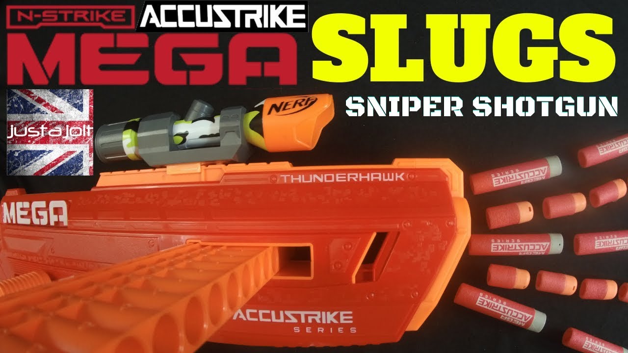 Afspejling Ny mening Ende Nerf Hack: Accustrike Slug Darts - Thunderhawk Nerf Shot Gun Mod & Mega  Accustrike Sniper Goodness! - YouTube