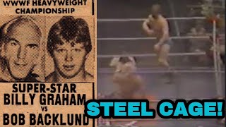 Only Known Footage of Bob Backlund vs Superstar Billy Graham WWWF Title Steel Cage Match | 4/24/1978