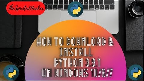 How to Download & Install Python 3.9.1 on Windows 10/8/7 | #Infosys_Force