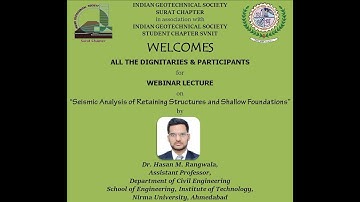 Seismic Analysis of Retaining Structures and Shallow Foundations by Dr. Hasan M. Rangwala