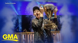 16-year-old wins $3M as 1st ever Fortnite world champ l GMA