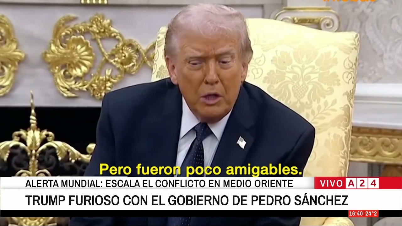 🔴 DONALD TRUMP FURIOSO CON EL GOBIERNO DE PEDRO SÁNCHEZ: QUIERE ROMPER RELACIONES COMERCIALES