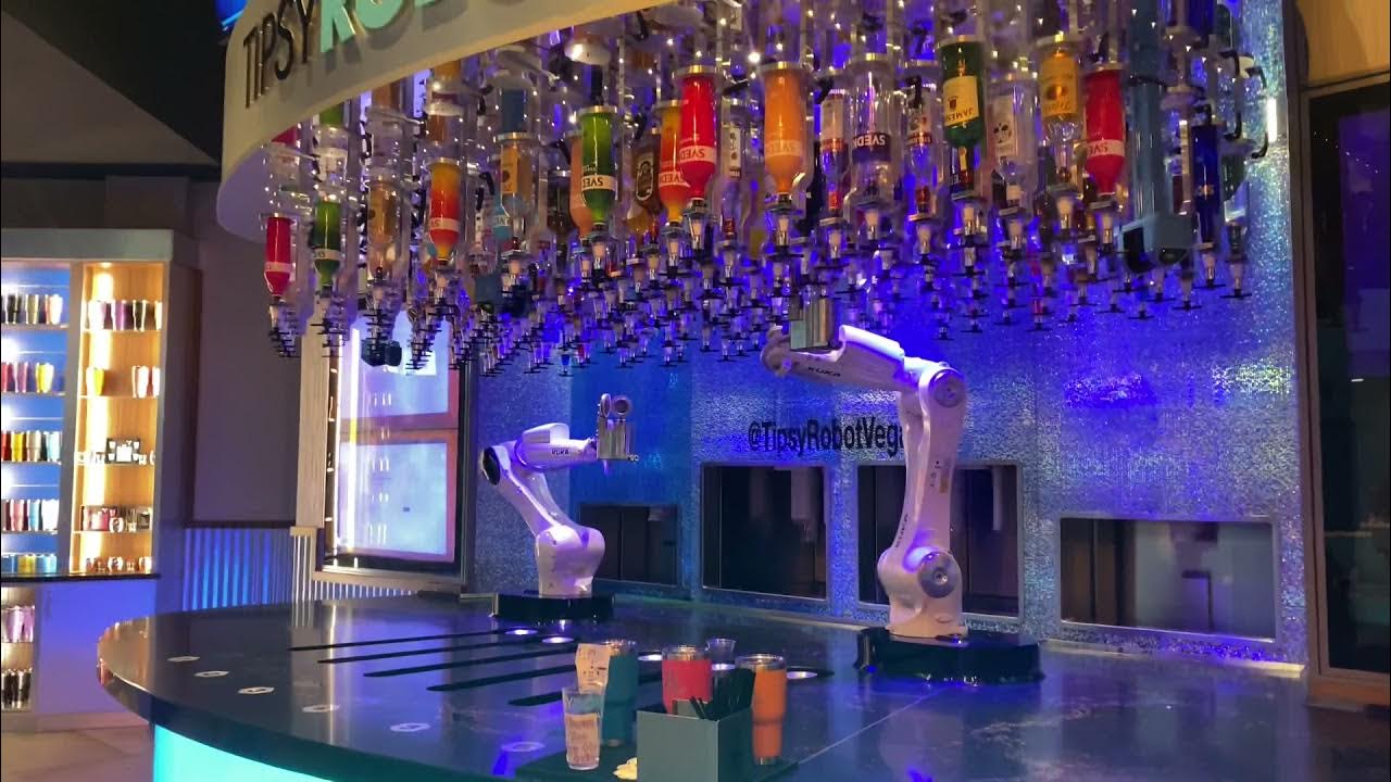Robot Bartender Las Vegas "Tipsy Bartender" YouTube