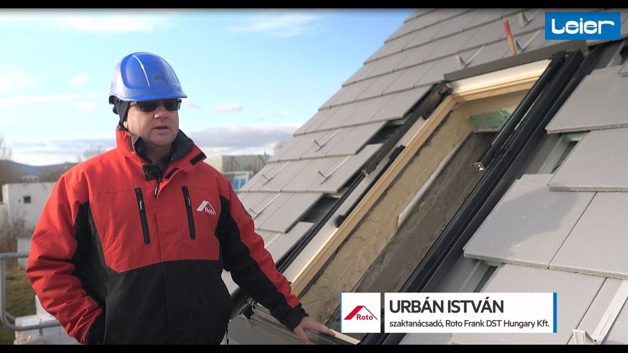 Épül a Leier Mintaház - Roto tetőablakok a Leier Mintaházon