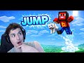 MINECRAFT BUT EVERY JUMP MAKES ME JUMP HIGHER!!!