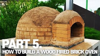 (SUB)5️⃣ 서양식 정통화덕 만들기!! PART5. 화덕돔쌓기 완성｜How to Build A Wood Fired Brick Oven｜DIY Pizza Oven Making