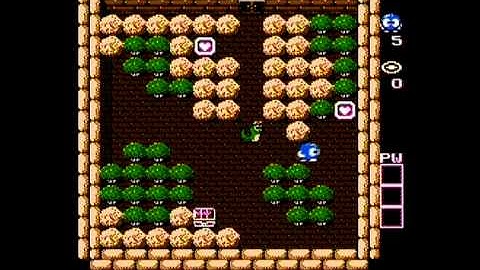 Adventures of Lolo (NES) - Room 1 Walkthrough