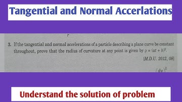 Dynamics|Motion Along A Plane Curve|Previous Years Exams Problem|Video-10