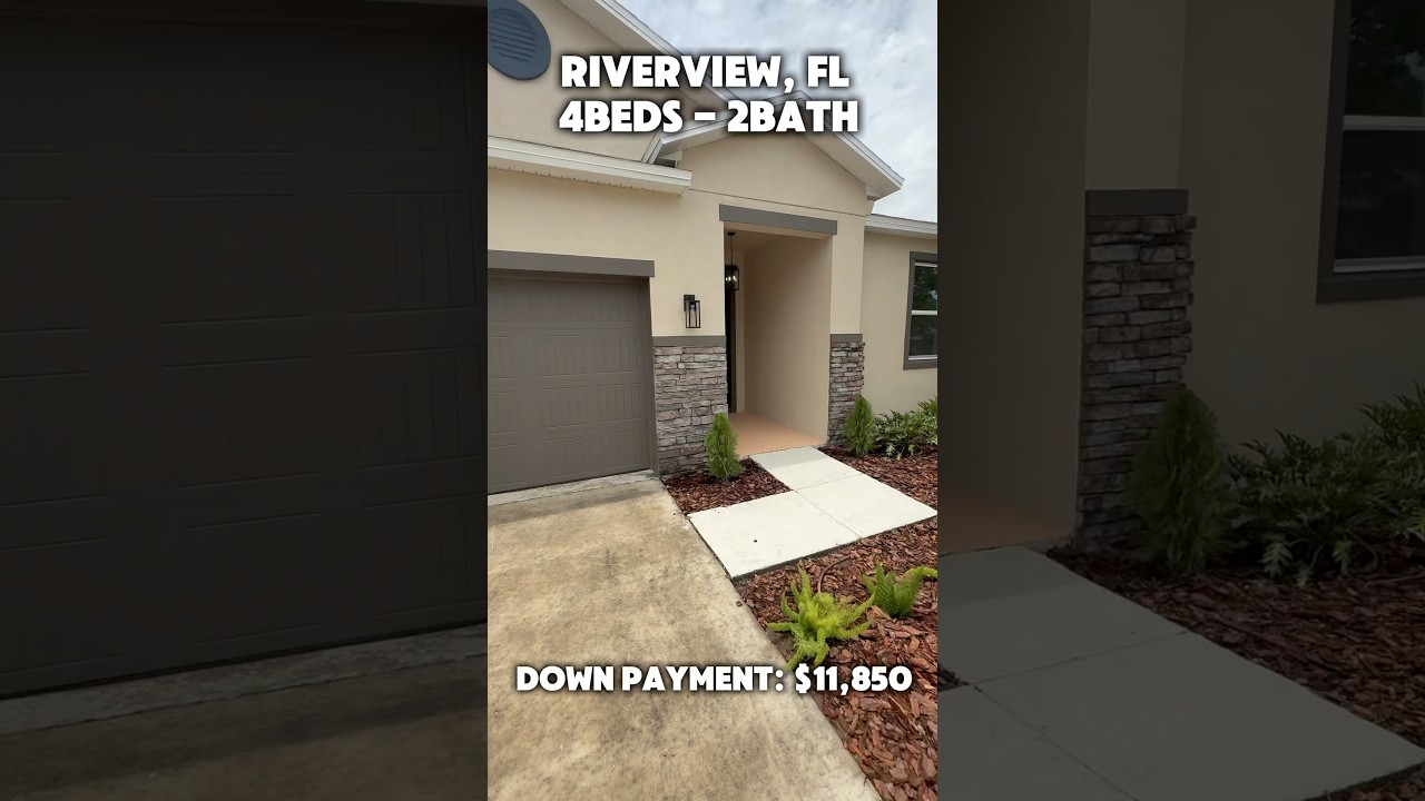 Only $11,850 Down! | Modern 4-Bedroom Home in Riverview, FL | Full Tour