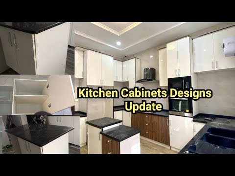 price-update-of-kitchen-cabinets-in-nigeria-in-white-colour-with-marble-top,-microwave-storage.