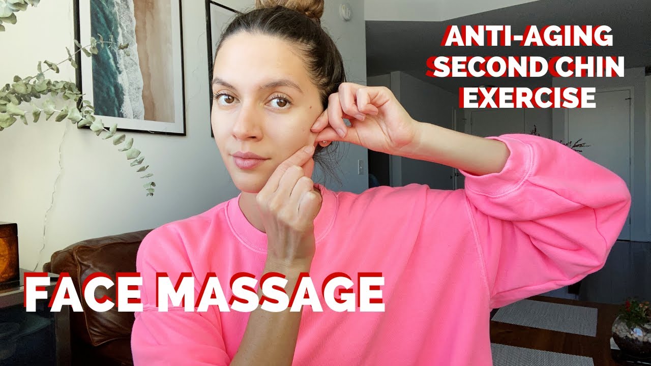FULL FACE MASSAGE | second chin exercise, anti-aging
