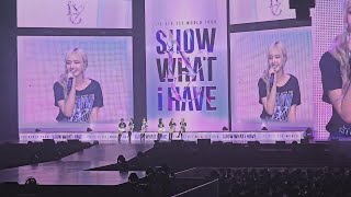 [4K 60FPS] IVE THE 1ST WORLD TOUR (SHOW WHAT I HAVE) IN BANGKOK : LIZ ending message