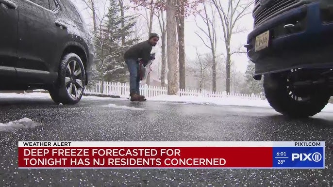 Snowfall Leaves New Jersey Residents Worried About Black Ice