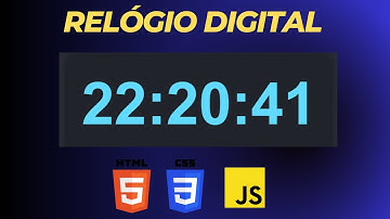 Como criar um Relógio Digital responsivo com HTML, CSS e JAVASCRIPT