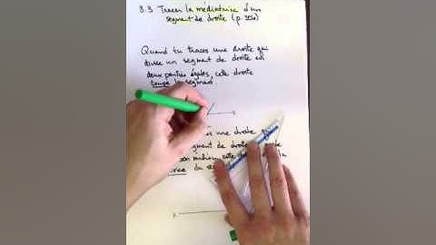 8.3 Tracer la médiatrice d