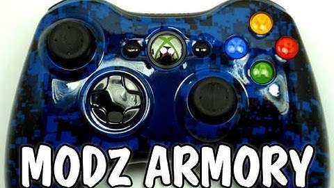 Custom Blue Digital Xbox 360 Controller | Modz Armory