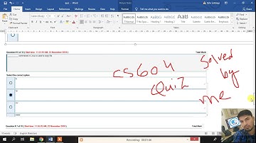 cs604 quiz no 1