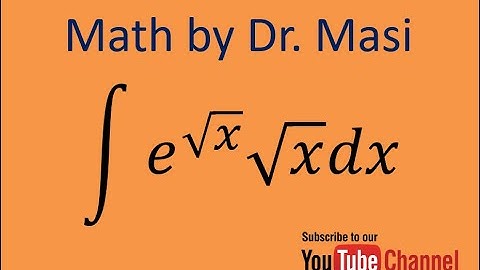 How to solve integration of e^(sqrtx).sqrtx, Integration by parts, calculus, indefinite integral