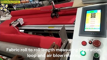 Automatic Fabric Length Cutting Splitting machine with relaxing roll to roll and bale lap HIFR5V2