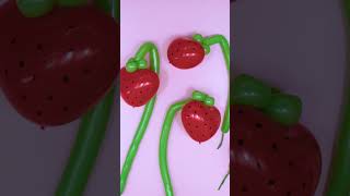 Strawberry Sensation: Tutorial for Balloon Strawberry Decorations Tutorial 🍓🎈