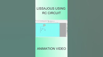 lissajous pattern using RC circuit, #electronicslab, animation video,