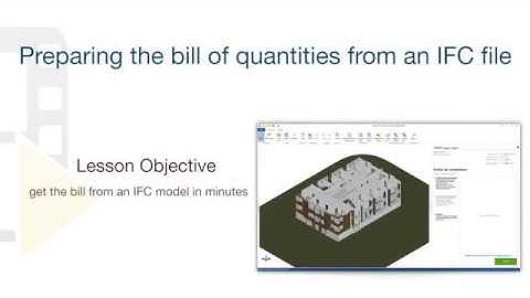 PriMus-IFC Tutorial - Preparing the bill of quantities from an IFC file - ACCA software