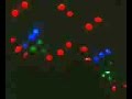 Puntos de colores, luces de minitecas.