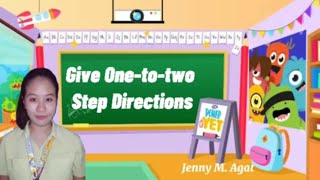 Demo teaching in English 1-Give One-to-two step Directions