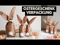 Oster-Geschenk-Verpackung basteln | DIY Anleitung für Hasen-Tüte oder Deko