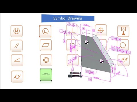 cara membaca gambar teknik # geometris toleransi dan symbol (GD&T)