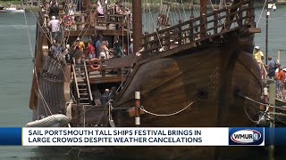 Tall Ships Festival in Portsmouth brings in large crowds despite weather cancelations