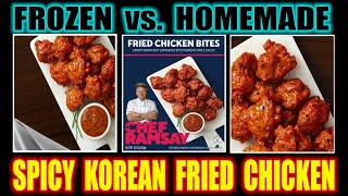 Gordon Ramsay's Frozen Spicy Korean Chicken Bites vs Mine HOMEMADE