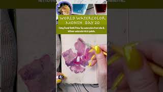#WWCM Day 20 Paint a How to draw #orchid  #worldwatercolormonth #danielsmithwatercolor  #painting