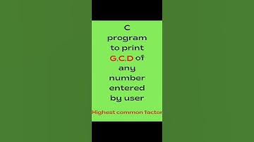 c program to find gcd of two numbers| #codewithharry #code #shortvideo #viral #shortsvideo